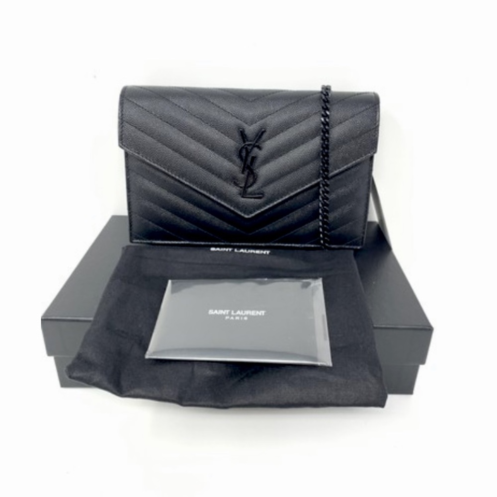 YSL BLACK CHAIN CROSSBODY